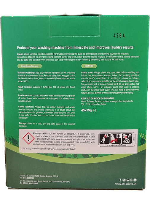 Laundry Water Softener Tablets